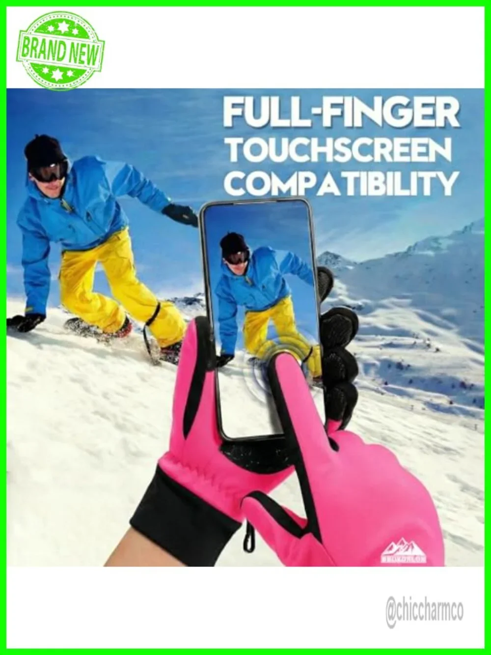 Winter Gloves with 3M Thermal Insulation, Touchscreen, Anti-Slip Silicone Grip